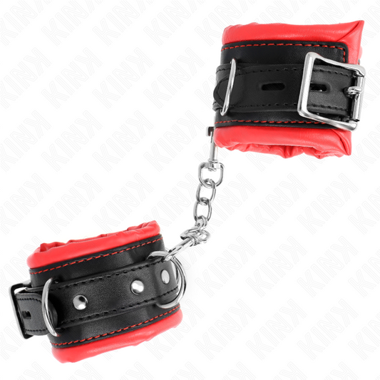 KINK - MUÑECA PESADA CON FORRO DE PIEL ROJA AJUSTABLE 20-30 CM X 6 CM