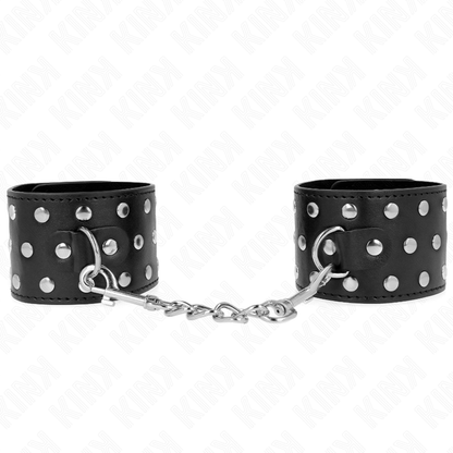 KINK - RESTRICCIONES DE MUÑECA PUNK AJUSTABLES 19-24 CM X 5,5 CM