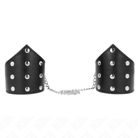 KINK - PULSERAS ESTILO PUNTO NEGRO CON CADENA AJUSTABLE ??17-23 CM X 8.5 CM