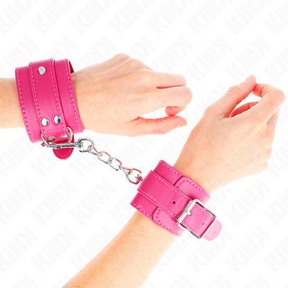 KINK - PUÑOS ROSA FRAMBUESA CON FORRO AJUSTABLE ROSA FRAMBUESA 20-28 CM X 5,5 CM