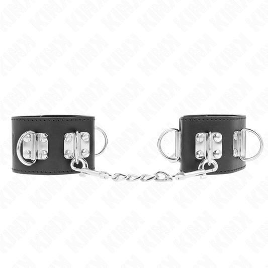 KINK - ESPOSAS MULTIPOSICIÓN CON CIERRE DE CANDADO NEGRO AJUSTABLE 16-23 CM X 5,5 CM