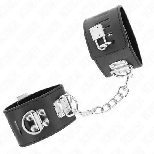 KINK - ESPOSAS MULTIPOSICIÓN CON CIERRE DE CANDADO NEGRO AJUSTABLE 16-23 CM X 5,5 CM