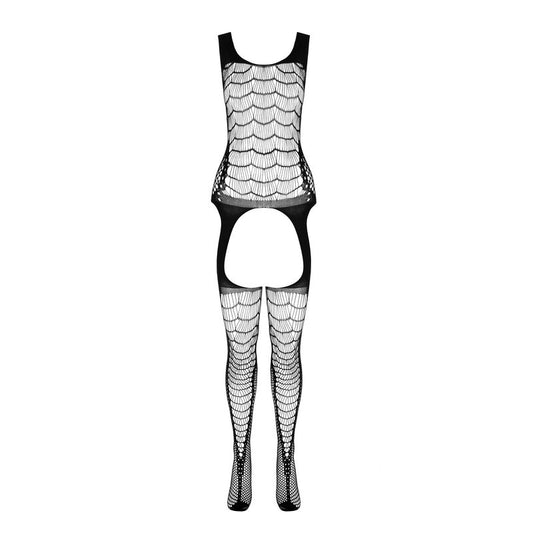PASIÓN - BS 104 BODYSTOCKING BLANCO TALLA ÚNICA