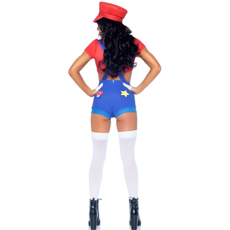 LEG AVENUE - DISFRAZ SEXY DE MARIO BROS ROJO/AZUL S