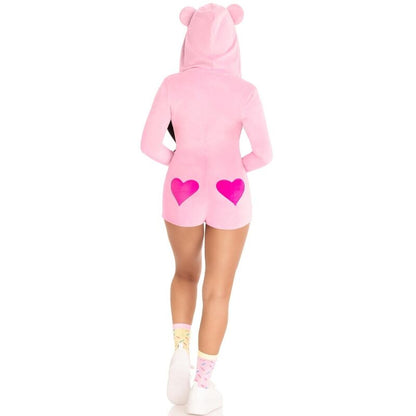 LEG AVENUE - BODY DE OSO DE TERCIOPELO ROSA S