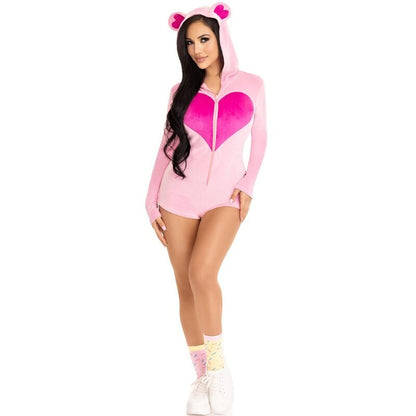 LEG AVENUE - BODY DE OSO DE TERCIOPELO ROSA S