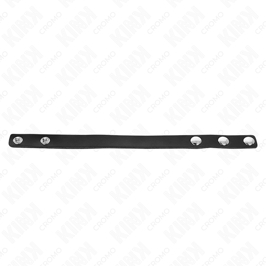 KINK - ANILLO DE CUERO PARA EL PENE CON CIERRE A PRESIÓN 21,5 X 1,5 CM