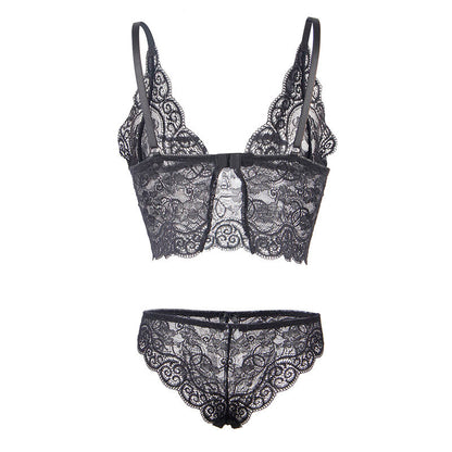 SUBBLIME - 953911 CAMISÓN DE SEDA Y ENCAJE + BRAGUITA NEGRA S/M