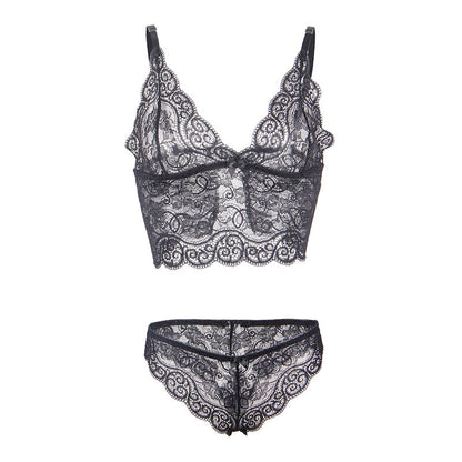 SUBBLIME - 953911 CAMISÓN DE SEDA Y ENCAJE + BRAGUITA NEGRA S/M