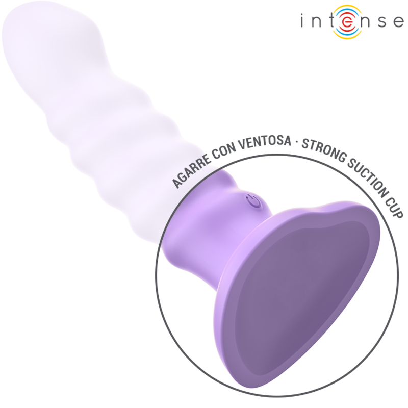 INTENSE - VIBRADOR BRENDA TALLA M DISEÑO ESPIRAL 10 VIBRACIONES CONTROL REMOTO MORADO