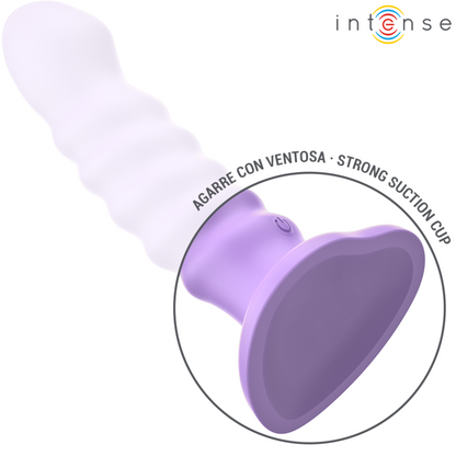 INTENSE - VIBRADOR BRENDA TALLA M DISEÑO ESPIRAL 10 VIBRACIONES CONTROL REMOTO MORADO