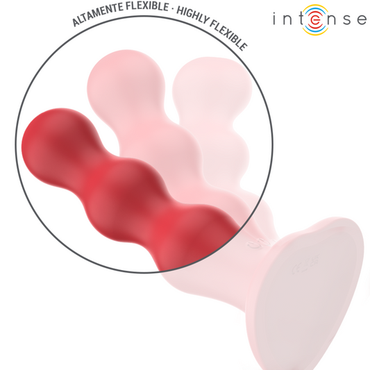 INTENSE - VIBRADOR CODY CON VENTOSA ROJA CONTROL REMOTO