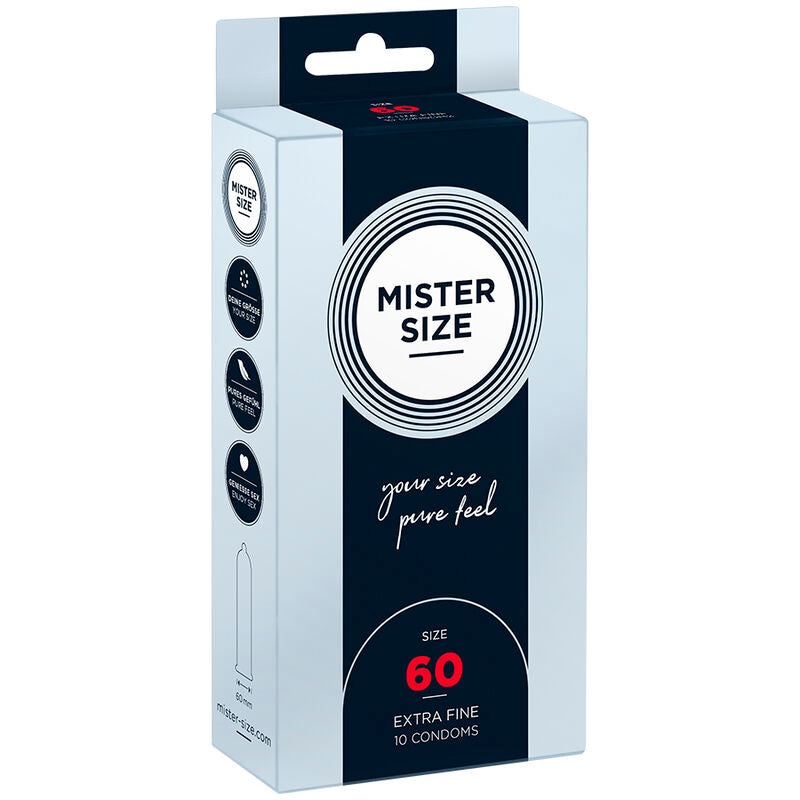 MISTER SIZE - CONDÓN TALLA XL 60 MM (10 UNIDADES)