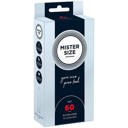 MISTER SIZE - CONDÓN TALLA XL 60 MM (10 UNIDADES)
