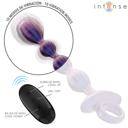 INTENSE - PLUG ANAL VIBRADOR JACKIE MODELO 1 CONTROL REMOTO