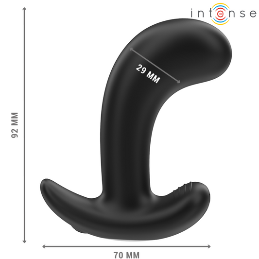 INTENSE - PLUG ANAL CHANDLER 10 VIBRACIONES NEGRO CONTROL REMOTO