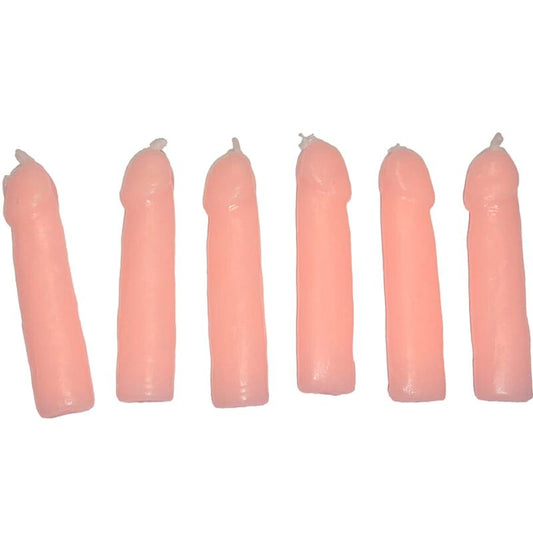 DIABLO PICANTE - 6 VELAS CON FORMA DE PENE