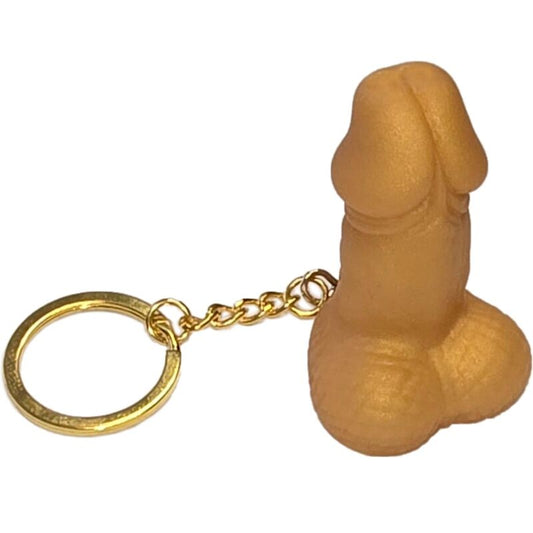 DIABLO PICANTE - LLAVERO DE PENE DORADO