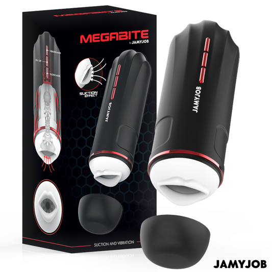 JAMYJOB - MASTURBADOR AUTOMÁTICO MEGABITE CON 5 MODOS DE SUCCIÓN Y VIBRACIÓN