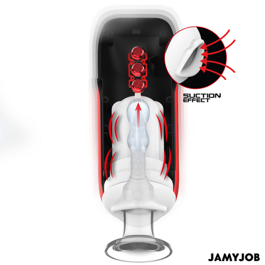JAMYJOB - MASTURBADOR BOCAL AUTOMÁTICO BLAZE 5 MODOS DE SUCCIÓN Y VIBRACIÓN