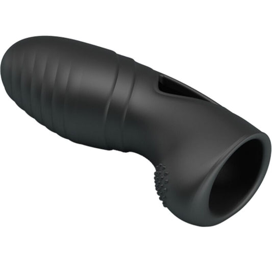 PRETTY LOVE - VIBRADOR DE DEDO DE SILICONA ALAN BLACK