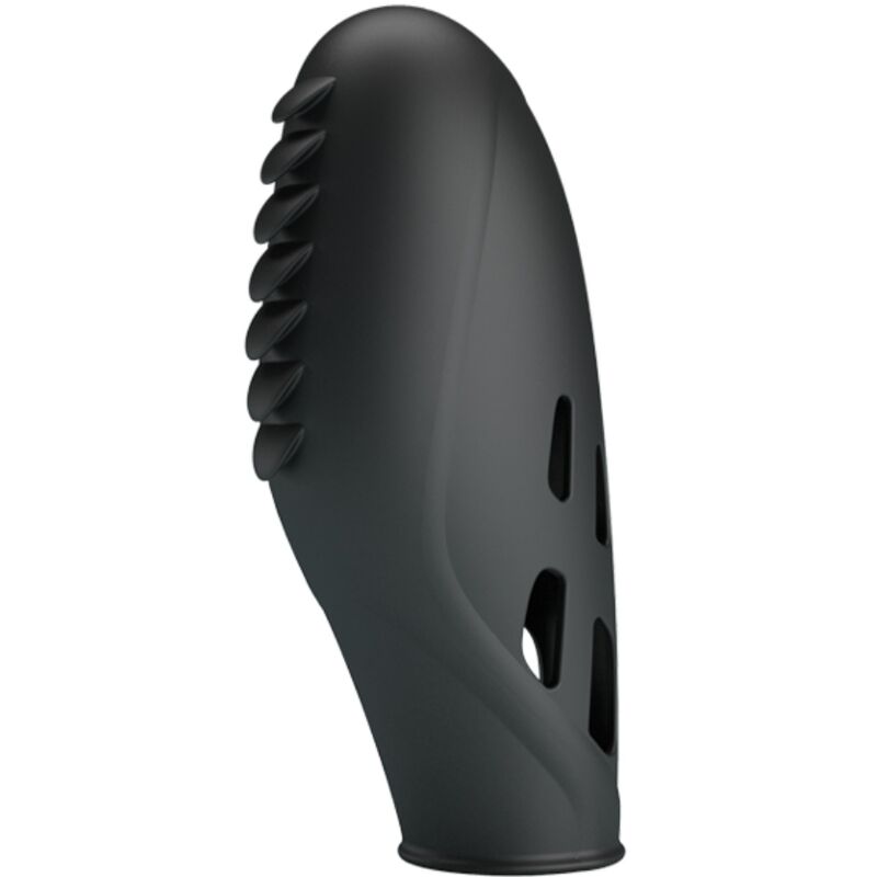 PRETTY LOVE - VIBRADOR DE DEDO DE SILICONA GILO NEGRO