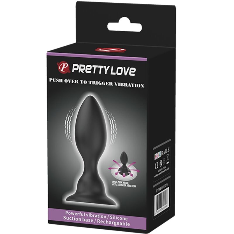 PRETTY LOVE - PLUG ANAL VIBRANTE PRETO