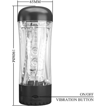 PRETTY LOVE - MASTURBADOR MASCULINO TAMARA MULTIVELOCIDAD VIBRADOR NEGRO