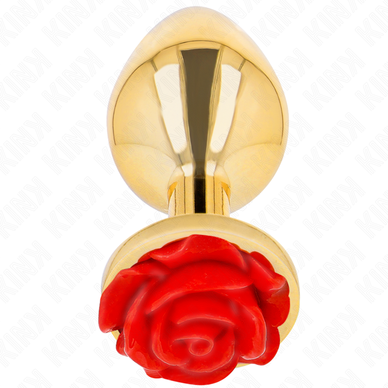 KINK - ROSE GOLD RED ANAL PLUG SIZE L
