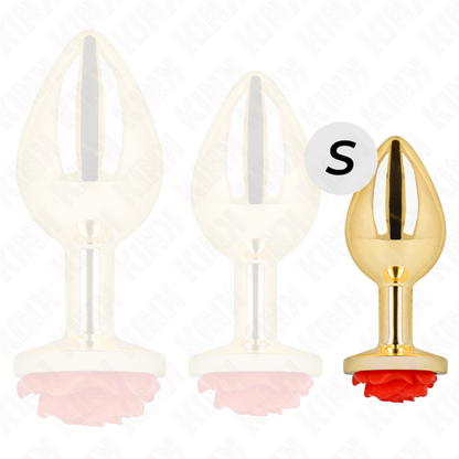 KINK - RED ROSE GOLD ANAL PLUG SIZE S