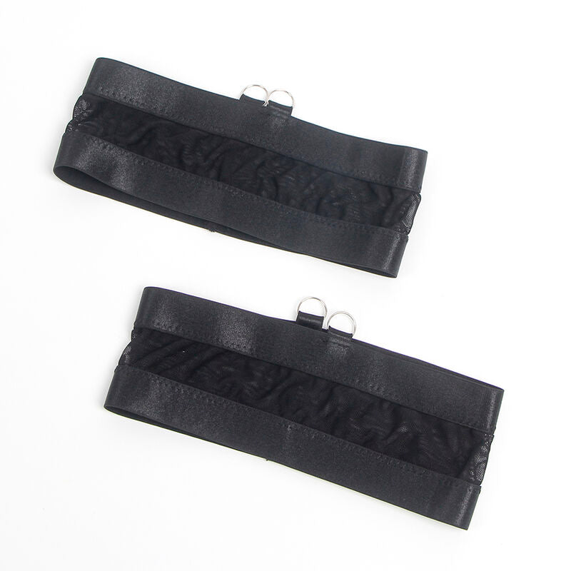 SUBBLIME - 955243 SUJETADOR BONDAGE NEGRO CON LIGUERO L/XL