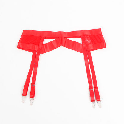 SUBBLIME - 955267 Conjunto de sujetador y liga rojo con liga L/XL