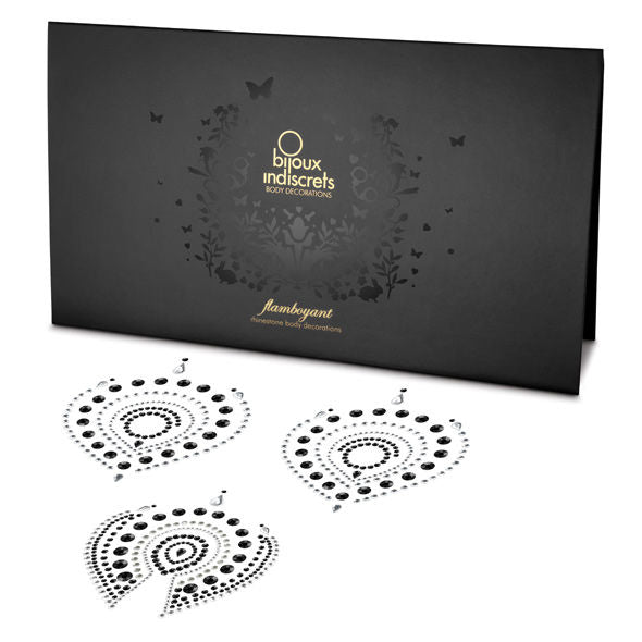 BIJOUX - INDISCRETS FLAMBOYANT NEGRO Y PLATA