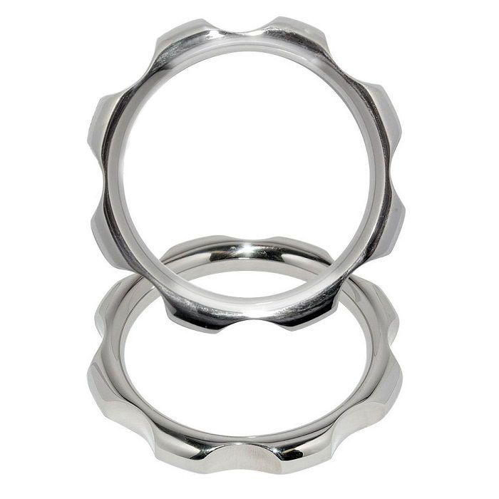 METAL HARD - ANILLO DE TORSIÓN DE METAL PARA PENE Y TESTÍCULOS 45MM