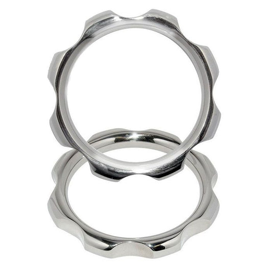 METAL HARD - ANILLO DE TORSIÓN DE METAL PARA PENE Y TESTÍCULOS 45MM