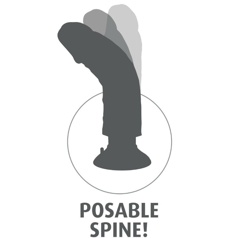 KING COCK - DILDO VIBRADOR 15,24 CM NATURAL