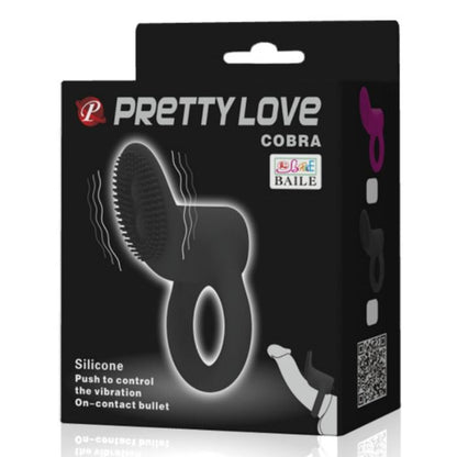 PRETTY LOVE - ANILLO VIBRADOR SERPIENTE NEGRO
