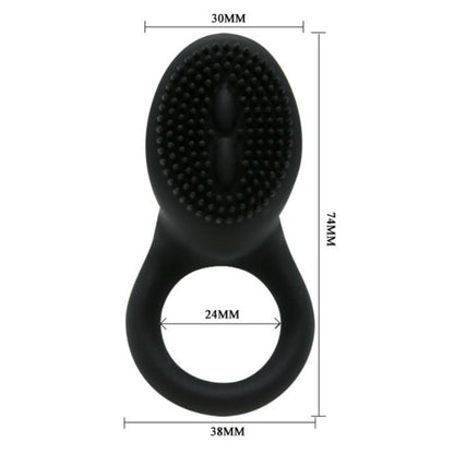 PRETTY LOVE - ANILLO VIBRADOR SERPIENTE NEGRO