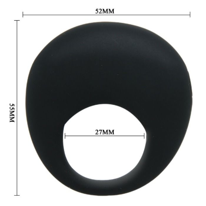 PRETTY LOVE - ANILLO VIBRADOR NEGRO