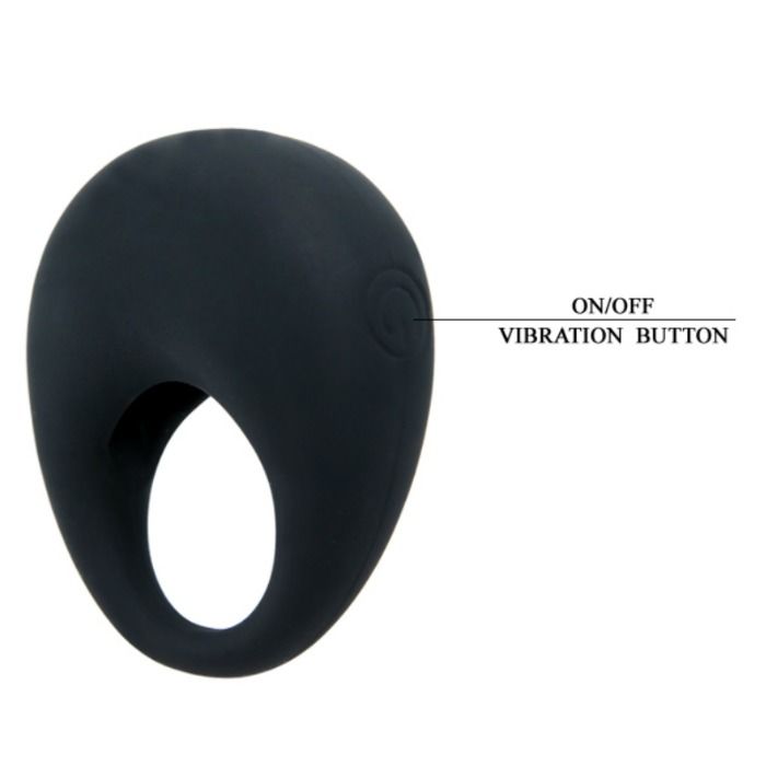 PRETTY LOVE - ANILLO VIBRADOR NEGRO