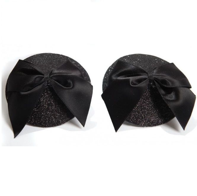 JEWELLERY - BURLESQUE BRIGHT NIPPLE COVERS WITH BOW