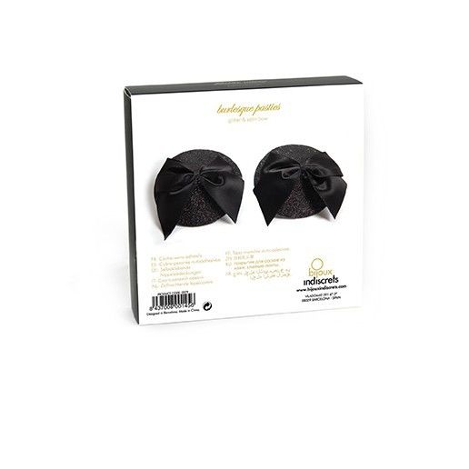JEWELLERY - BURLESQUE BRIGHT NIPPLE COVERS WITH BOW