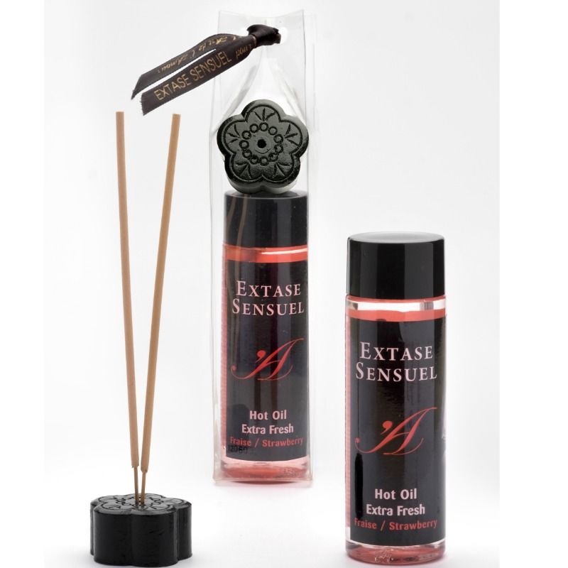 SENSUAL EXTASE - MASSAGE OIL WITH EXTRA FRESH STRAWBERRY EFFECT 100 ML