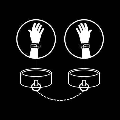 FETISH SUBMISSIVE - ESPOSAS DE CUERO VEGANO CON FORRO DE NOPRENE