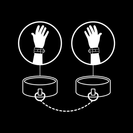 FETISH SUBMISSIVE - ESPOSAS DE CUERO VEGANO CON FORRO DE NOPRENE