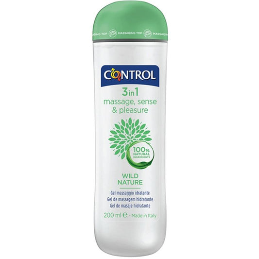CONTROL - GEL DE MASAJE 3 EN 1 WILD NATURE 200 ML