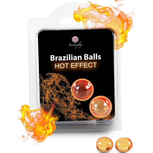 SECRETPLAY - BOLAS BRASILEÑAS EFECTO CALOR 2 UNIDADES