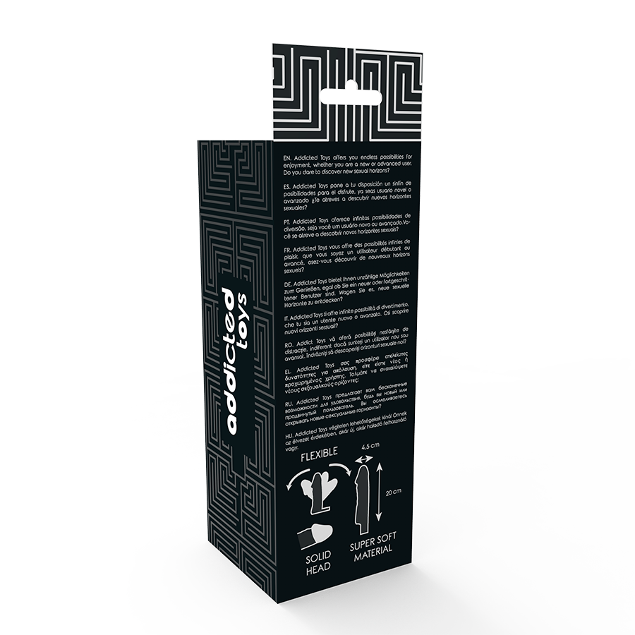 JUGUETES ADICTO - PENE NEGRO EXTENDIDO