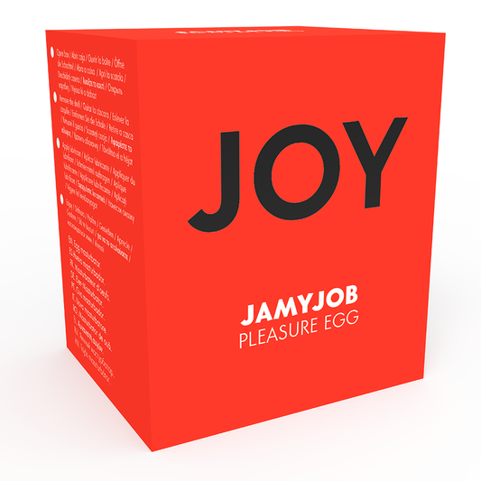 JAMYJOB - MASTURBADOR DE HUEVO DISCRETO CON ESPALDA ROJA