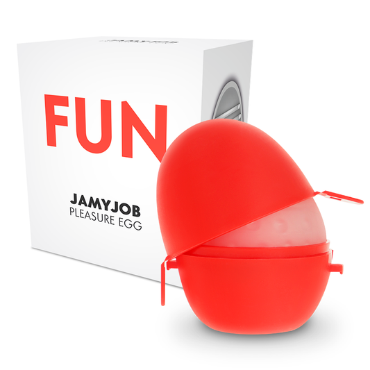 JAMYJOB - MASTURBADOR DE HUEVO DISCRETO EDICIÓN ROJA